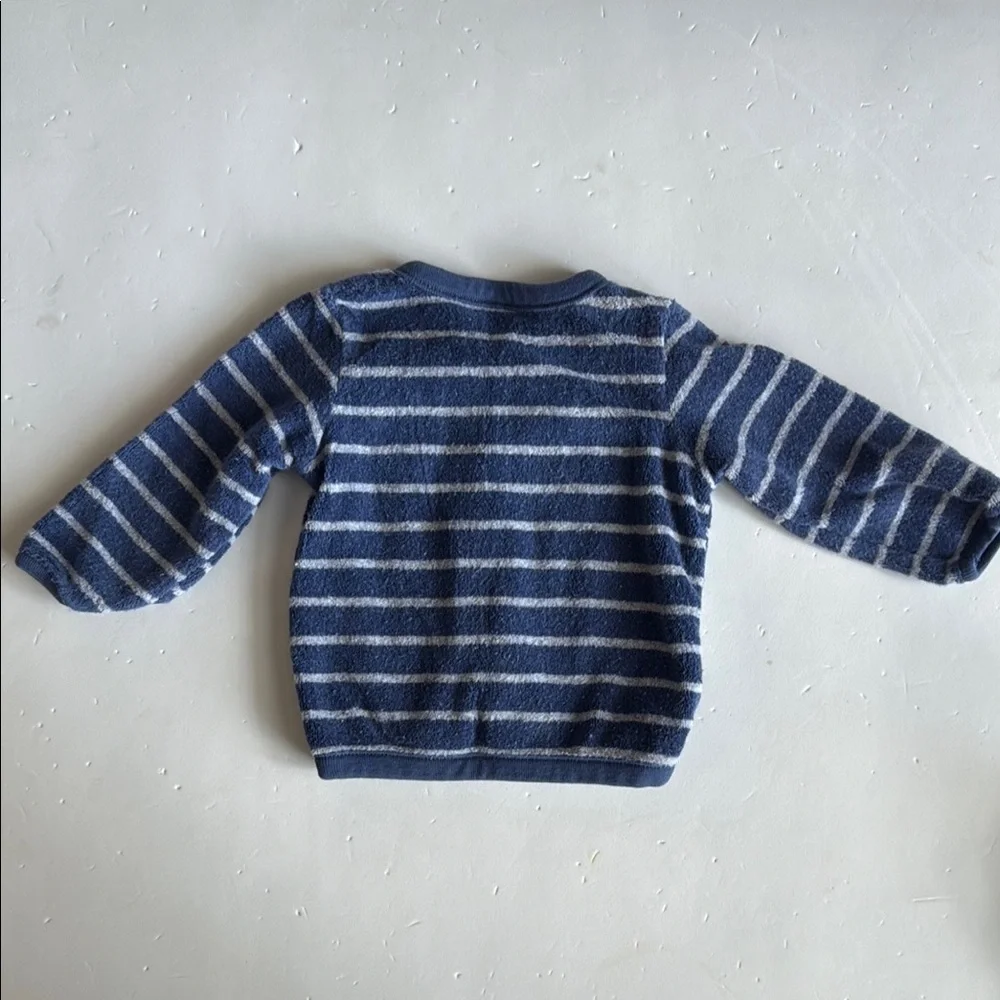 Carter’s Striped 2 Piece Top and Bottom Matching Set W Bear Face Footies 3 Mo - Picture 8 of 8
